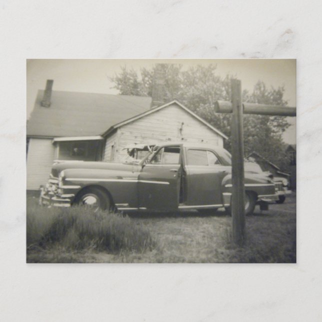 Cartões postais de carros antigos dos anos 1950 (Frente)