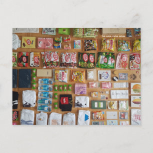 Cartões postais de chocolate, doces, lembranças 