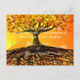 Cartões-postais de convite para casamentos baratos