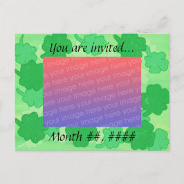 Cartões-postais de convite para fotos de casamento