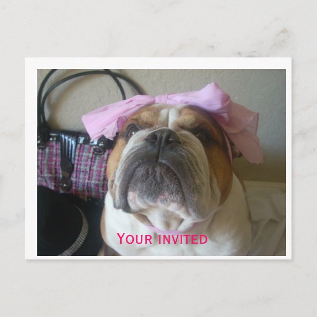 Cartões postais de convites de aniversário (Frente)