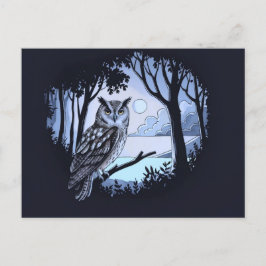 Cartões postais de coroa em florestas