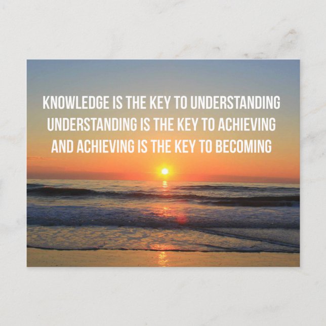 Cartões postais de cotações Inspiradoras (Frente)