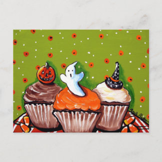Cartões postais de Cupcakes Halloween