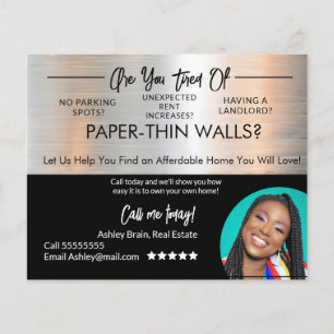 Cartões postais de data-limite para imóveis, de me