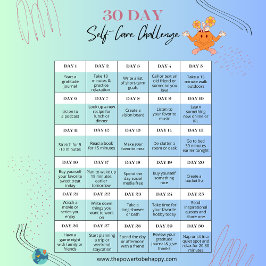 CARTÕES POSTAIS DE DESAFIO DE AUTOCUIDADOS