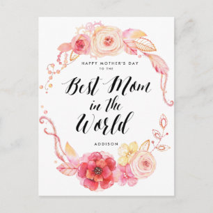 Cartões postais de feliz dia de as mães Melhor Mãe