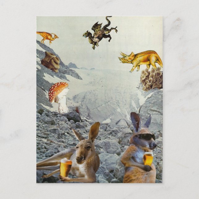 Cartões postais de férias Kangaroo (Frente)