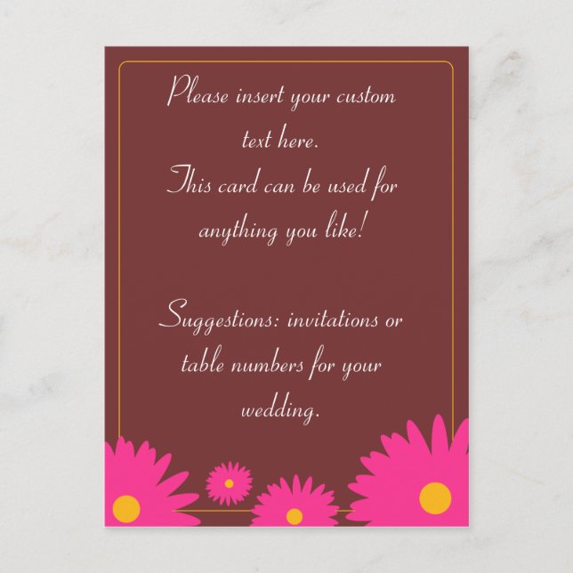 Cartões Postais de Flores da Primavera (Frente)