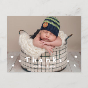 Cartões Postais de Foto de Obrigado Bebê