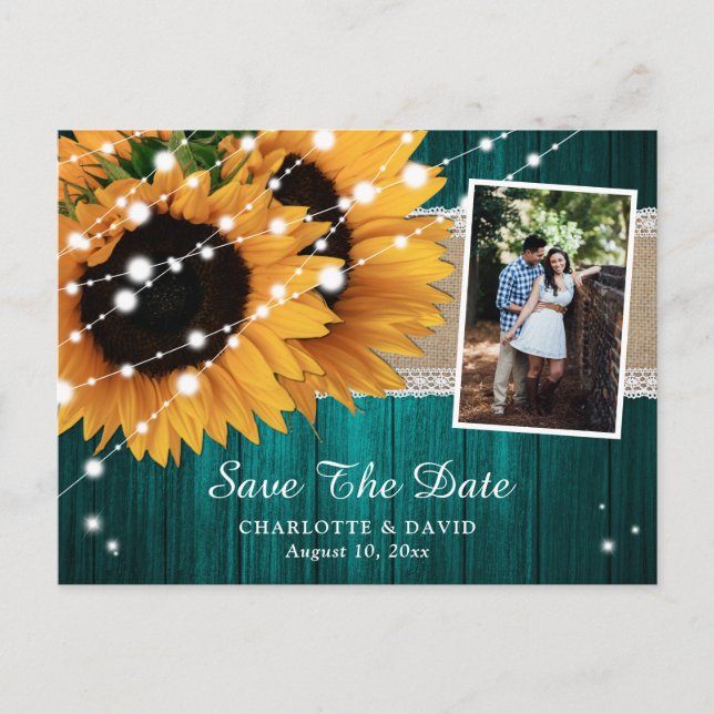 Cartões Postais de Foto de Salvar a Data de Casame (Frente)