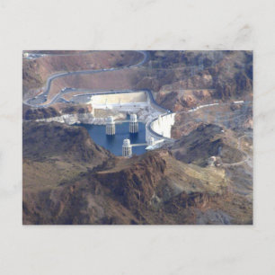 Cartões postais de fotos aéreas da Hoover Dam