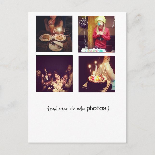 cartões postais de fotos instagram (Frente)