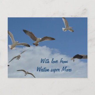 Cartões postais de gaivota - de Weston super Mare