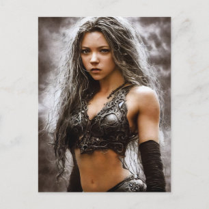 CARTÕES POSTAIS DE GAROTA DE GUERRA DE FANTASIA CU