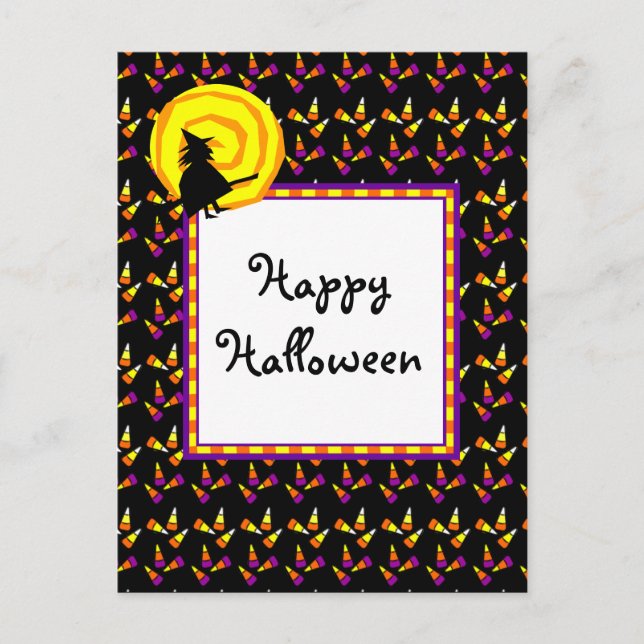 Cartões Postais de Halloween Candy Corn (Frente)
