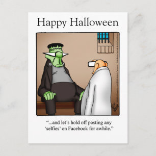 Cartões Postais de Humor de Halloween "Óculos Espe