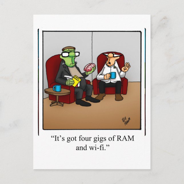 Cartões Postais de Humor de Halloween "Spectickles (Frente)