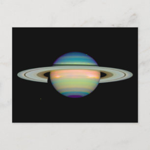 Cartões postais de imagem infravermelho Saturno