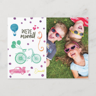 Cartões postais de lançamento de movimento bonitos