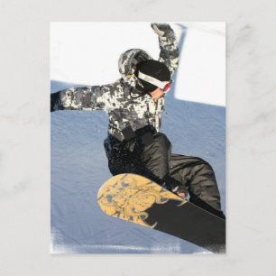 Cartões postais de lançamento do Snowboard
