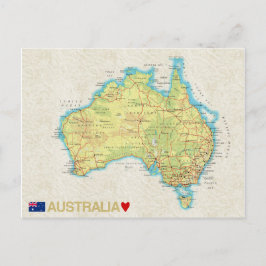 CARTÕES POSTAIS DE MAPAS ♥ Austrália