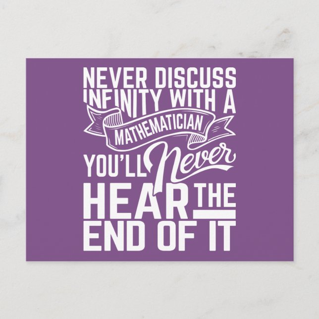 Cartões postais de matemática infinita (Frente)
