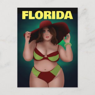 CARTÕES POSTAIS DE MULHERES CURVY DA FLORIDA EM BI