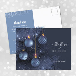 Cartões postais de Natal Azul