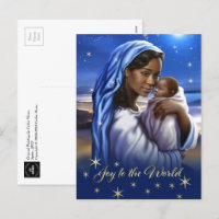 Cartões postais de Natal da Madonna Americana Afri