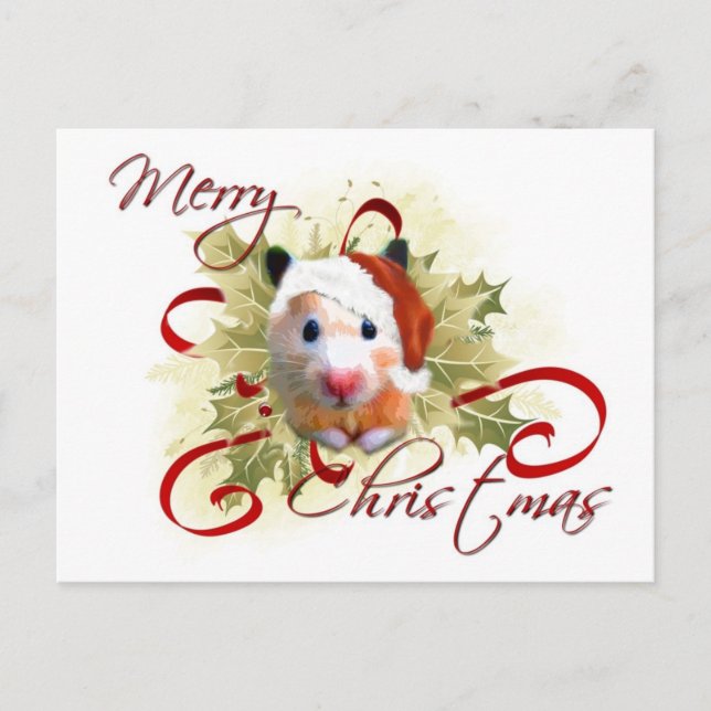Cartões postais de Natal de Hamster (Frente)