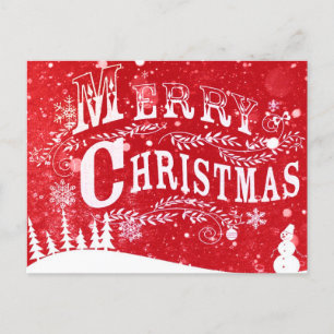Cartões postais de Natal Feliz