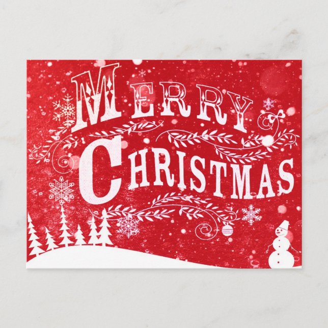 Cartões postais de Natal Feliz (Frente)