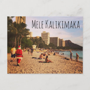 Cartões postais de Natal Mele Kalikimaka!