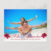 Cartões postais de Natal Mele Kalikimaka