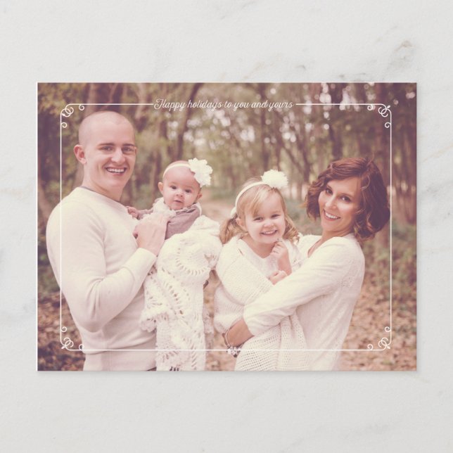 Cartões postais de Natal Moderno Feliz (Frente)