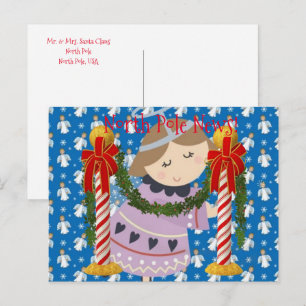 Cartões postais de Natal para o Polo Norte