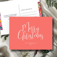Cartões postais de Natal personalizáveis | Moderno