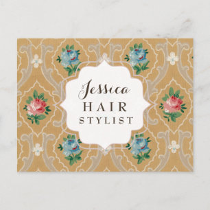 Cartões postais de nomeação de wallpaper Vintage