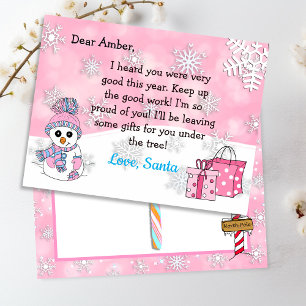 Cartões postais de Papais noeis: Bonito Snowman