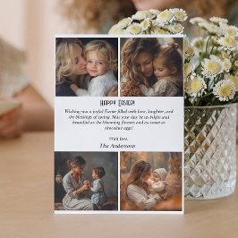 Cartões postais de Páscoa de colagem personalizado