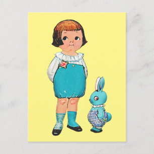 CARTÕES POSTAIS DE PÁSCOA DOLLE DOLL E BUNNY
