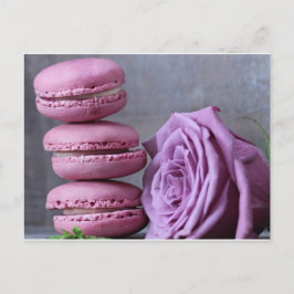 Cartões postais de pastelaria de Rosa roxo, cor-de
