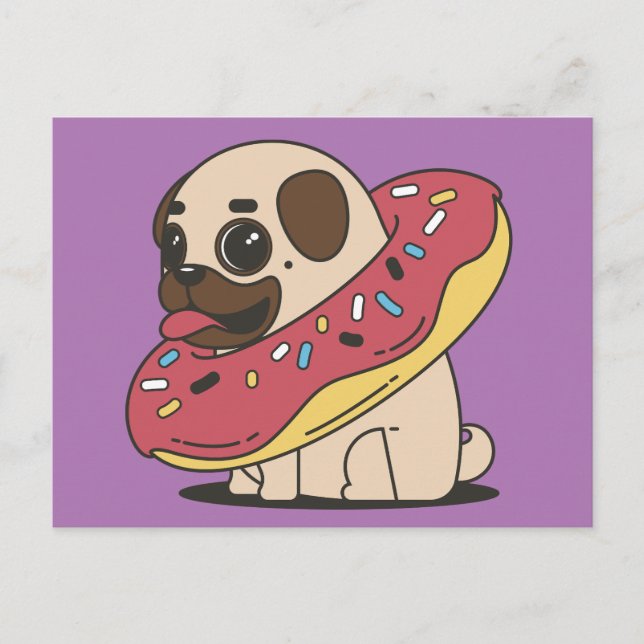 CARTÕES POSTAIS DE ROSQUINHA DE CACHORRO (Frente)