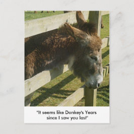 Cartões postais de saudações de Donkey