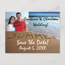 Cartões Postais de Save The Date de Casamento de V