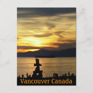 Cartões postais de Vancouver Souvenir Inukshuk La