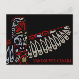 Cartões postais de Vancouver Souvenir Totem Poli