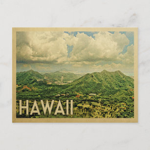 Cartões postais de Viagens vintage do Havaí