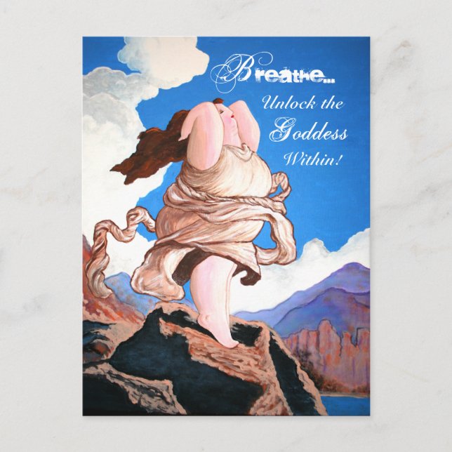 Cartões postais "Desbloquear a Deusa Dentro" (Frente)